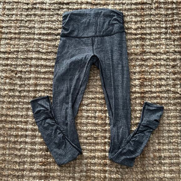 Lululemon Still Mind Tight 28" – Women’s Size 6 – Interlink Ice Grey Black-NWOT - Picture 4 of 10